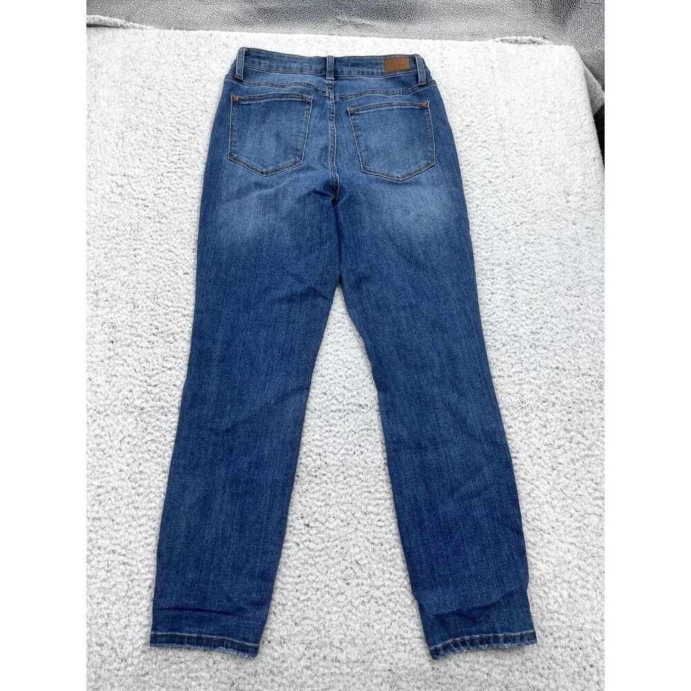 Judy Blue Jeans Womens 5/27 Blue Medium Wash Slim Fit Hi-Rise - Picture 9 of 11